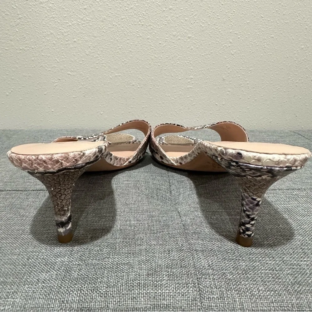 Kate Spade New York Savvi Snakeskin Embossed Leather Mules